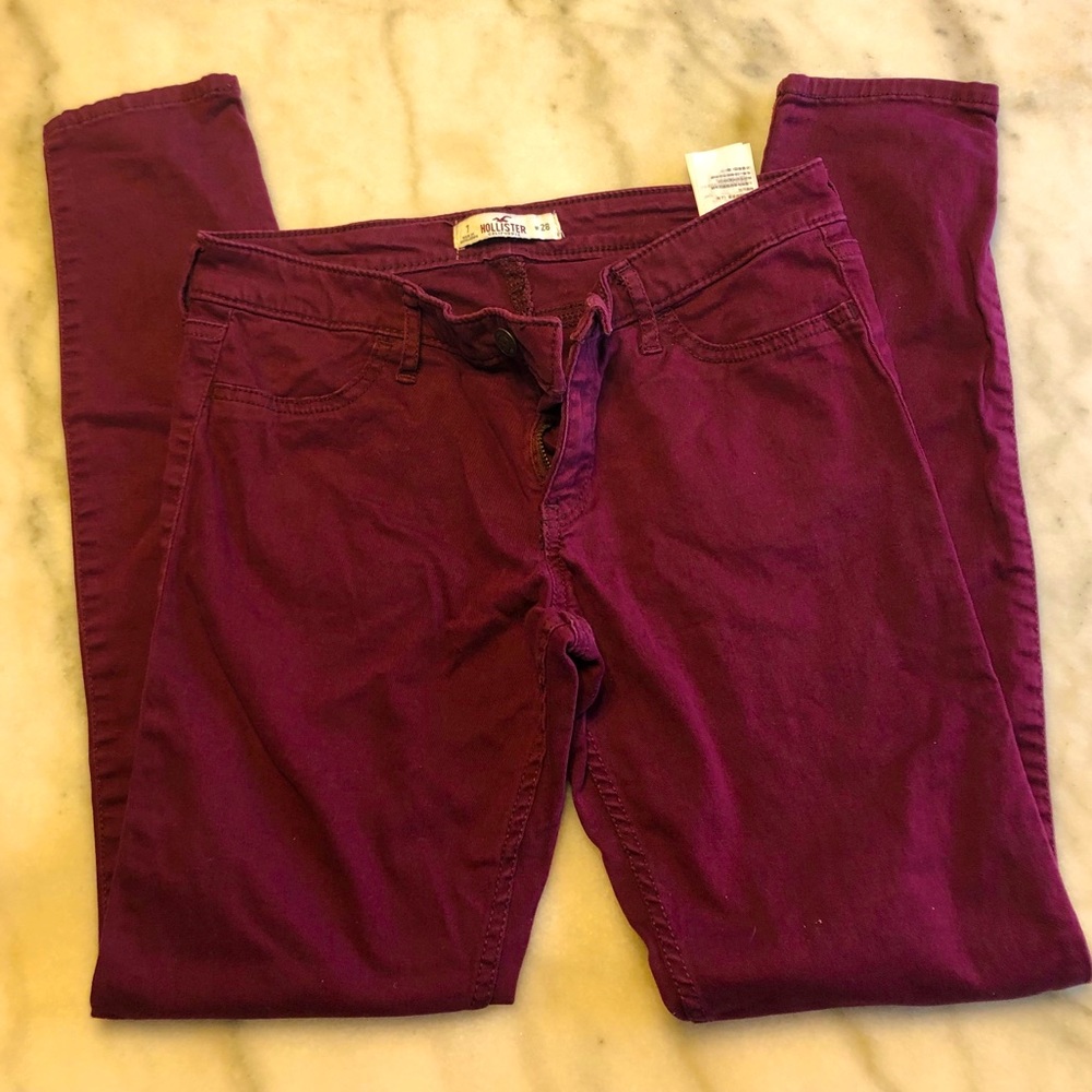 Hollister maroon jeans